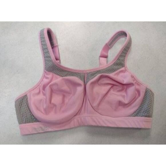 Glamorise size 36B High Impact Underwire Sports Bra Pink - Picture 1 of 3